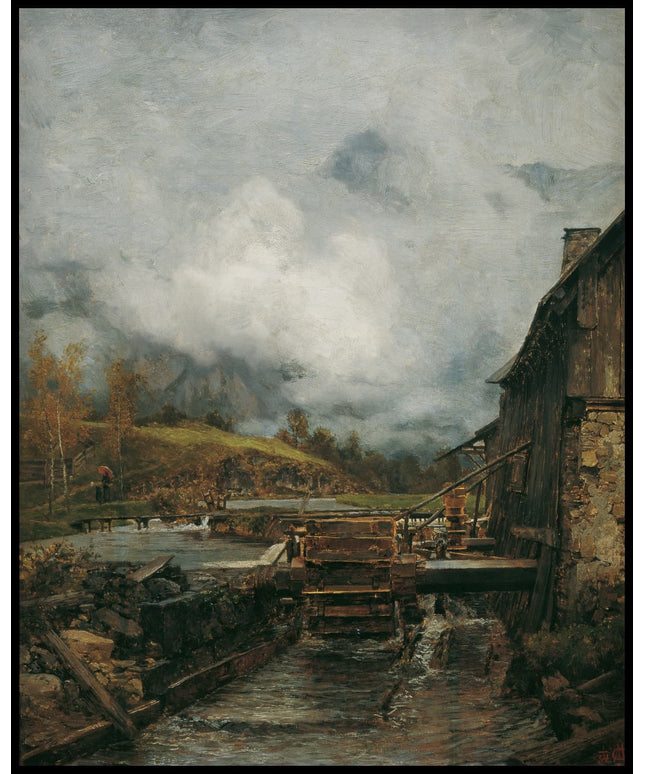 Wassermühle in Goisern nach Emil Jakob Schindler