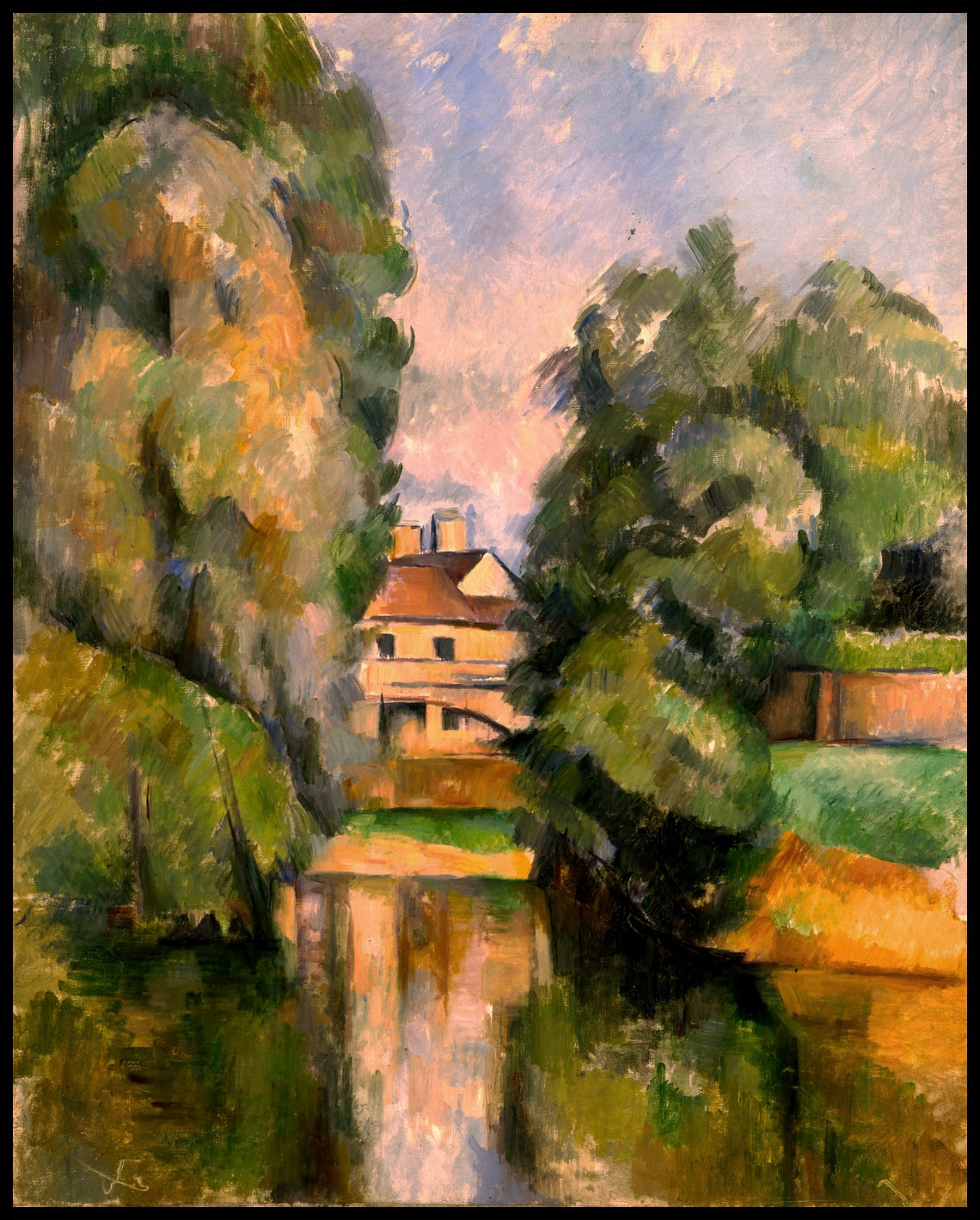 Country house by the river