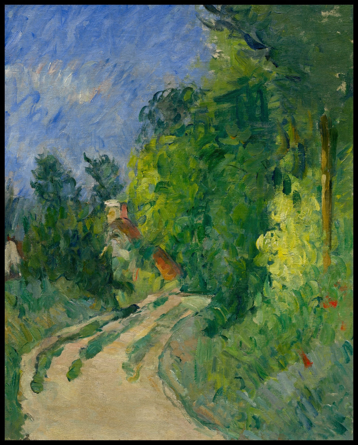 Winding road in the forest