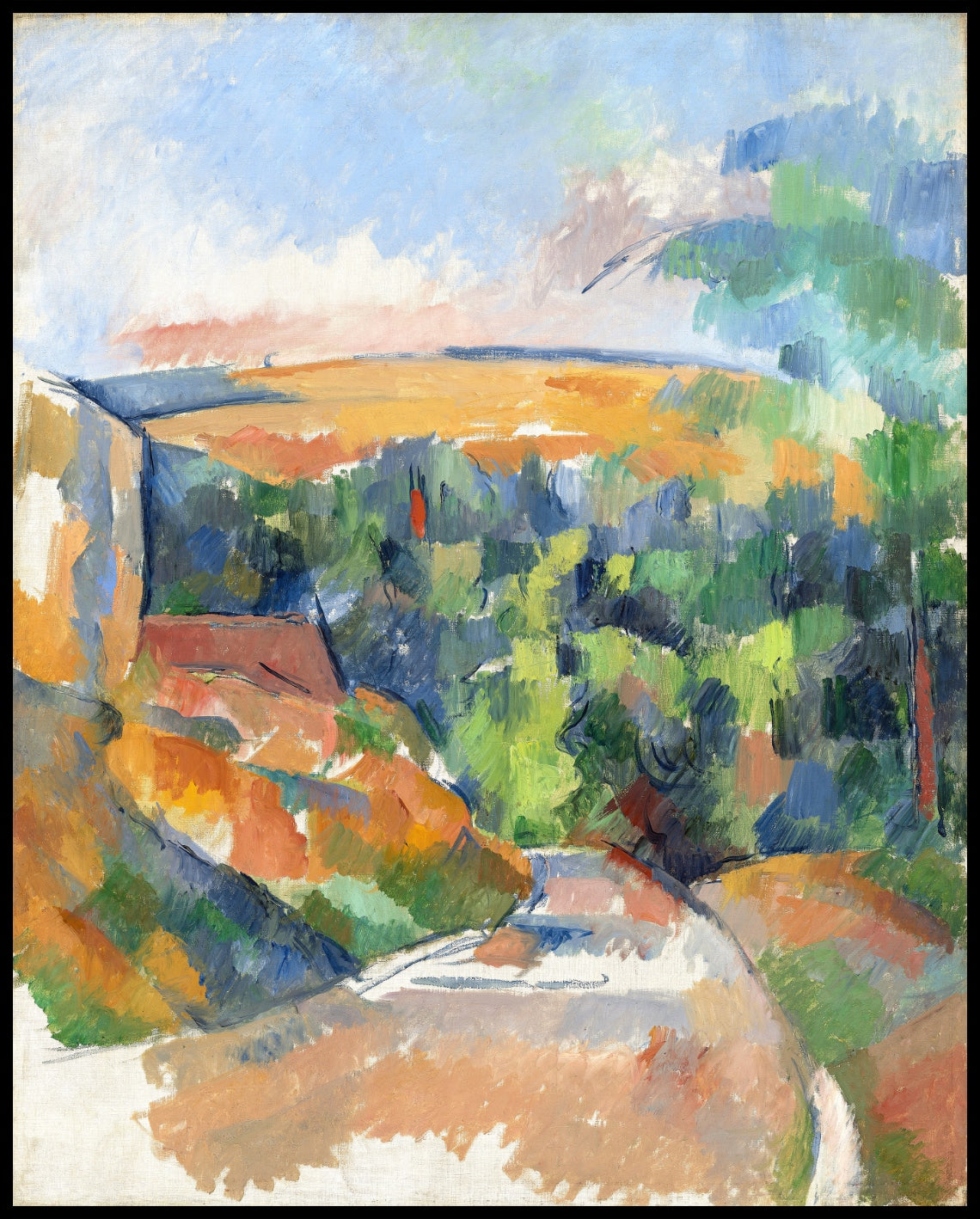 The road curve