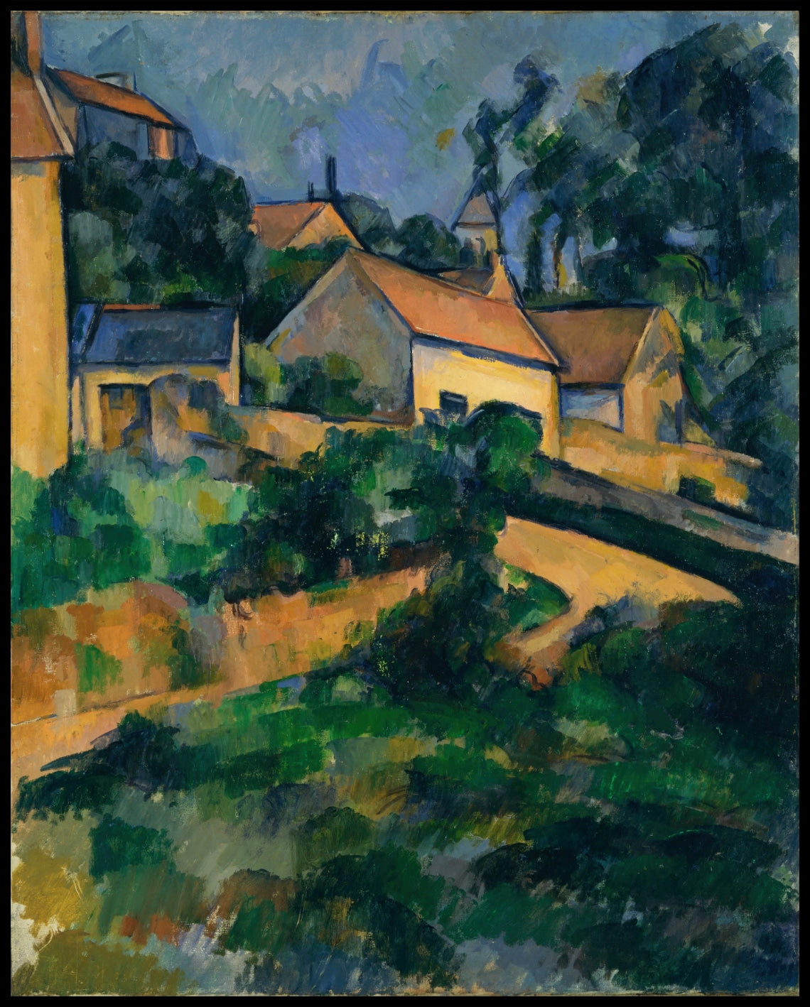 Winding road, Montgeroult