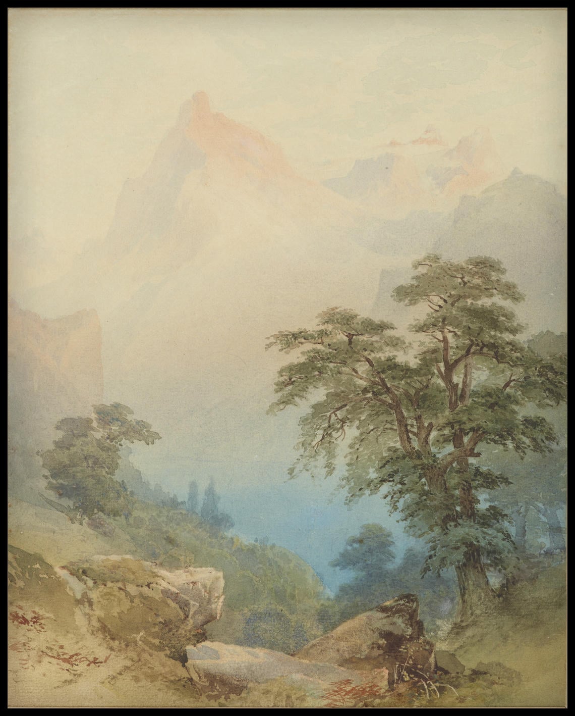 Une vue des Alpes
