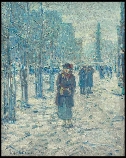 Kitty Walking in Snow