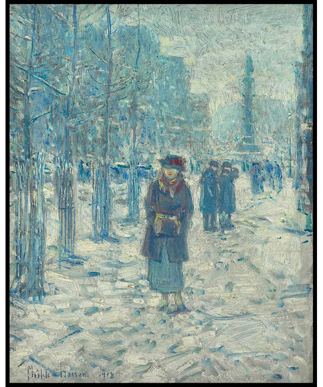 Kitty Walking in Snow