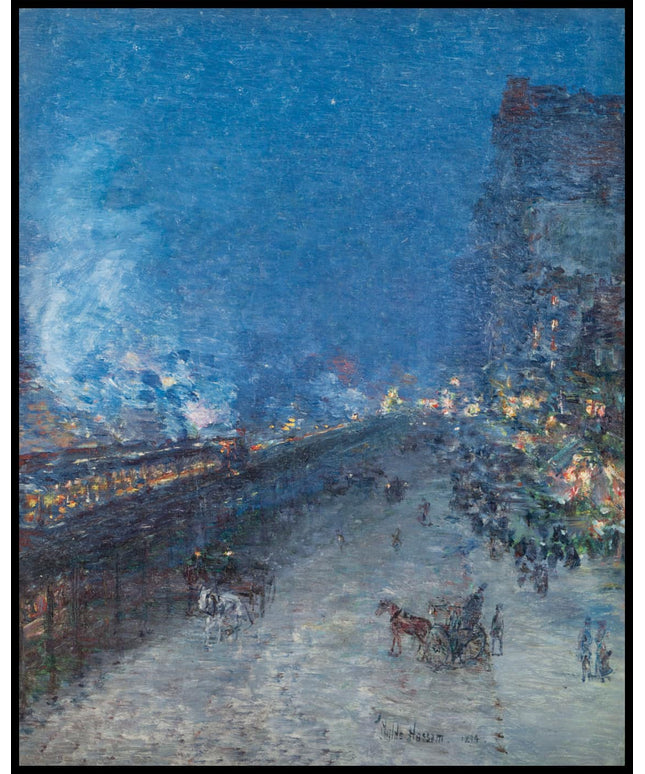 The El, New York (Sixth Avenue El-Nocturne)