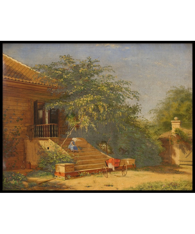 The Garden Steps Leading to the Painter Christen Købke's Studio at Blegdammen, Copenhagen