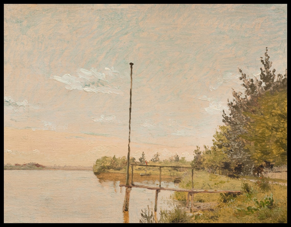 Vue de Dosseringen près du lac Sortedam, en direction de Nørrebro. Étude