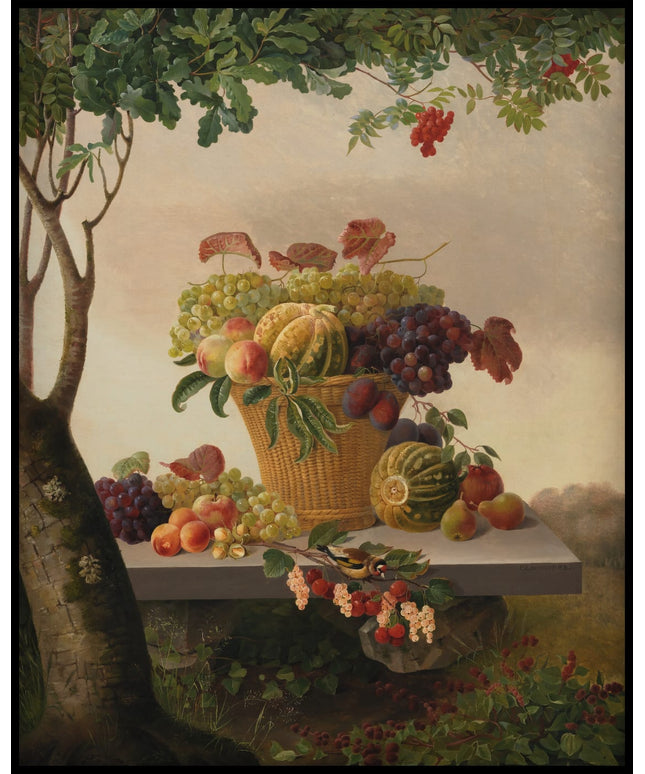 A Basket of Fruit in a Landscape