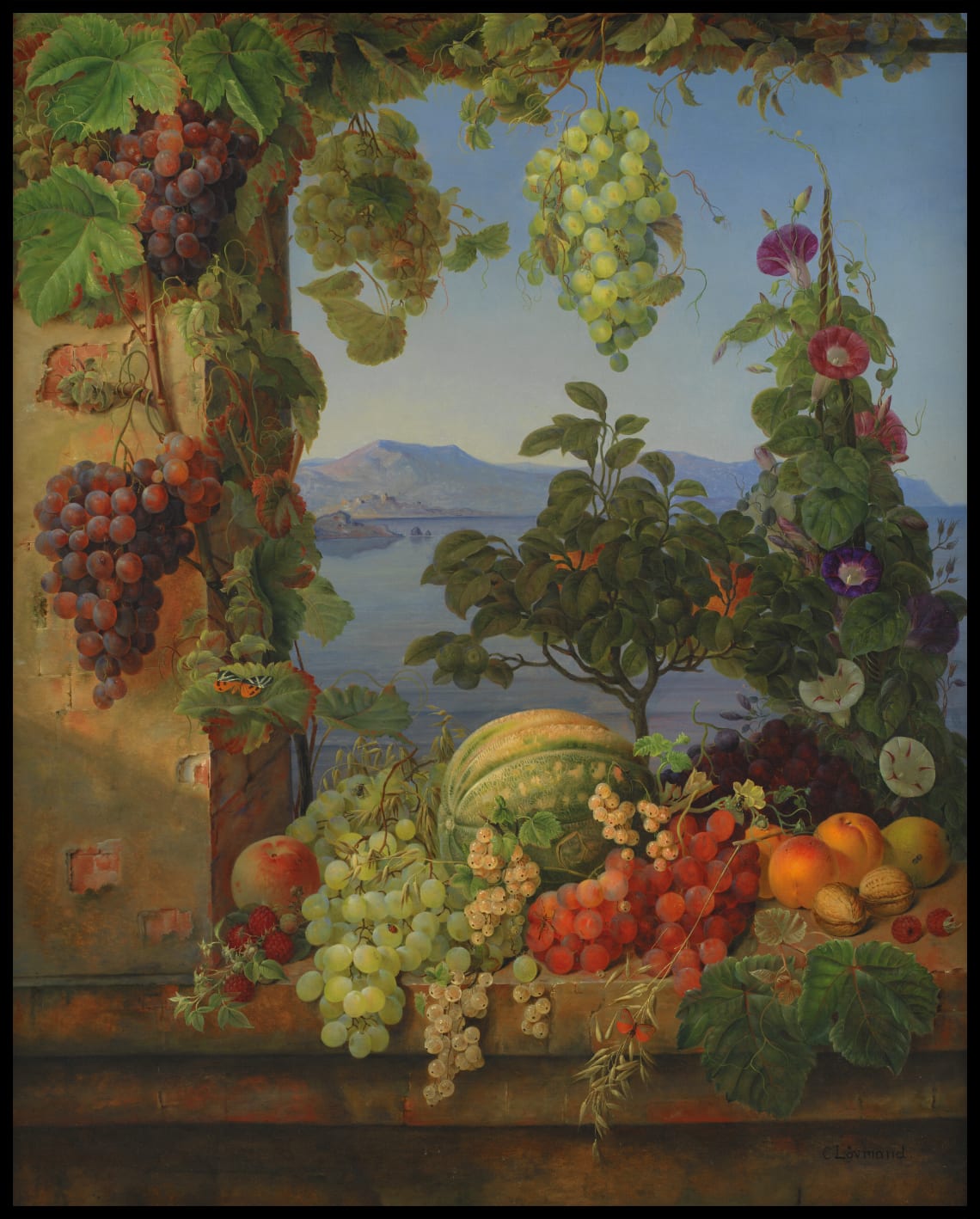 Fruits dans un paysage italien