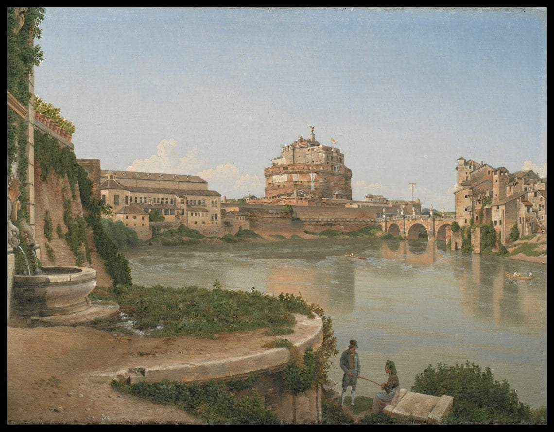 A View across the Tiber from Trastevere towards Castel S. Angelo