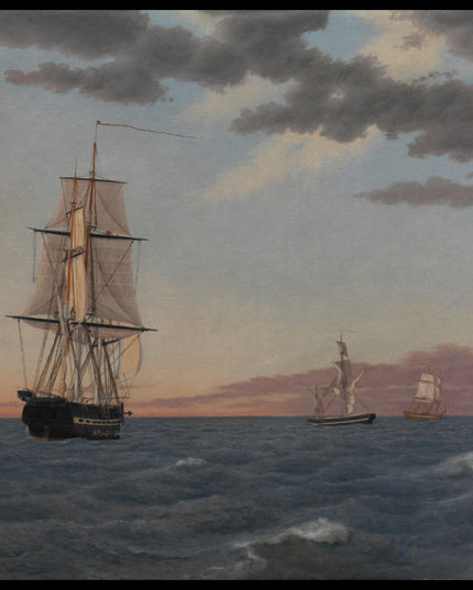 The Corvette Galathea Lying to in order to Send Help to the Brig St. Jean