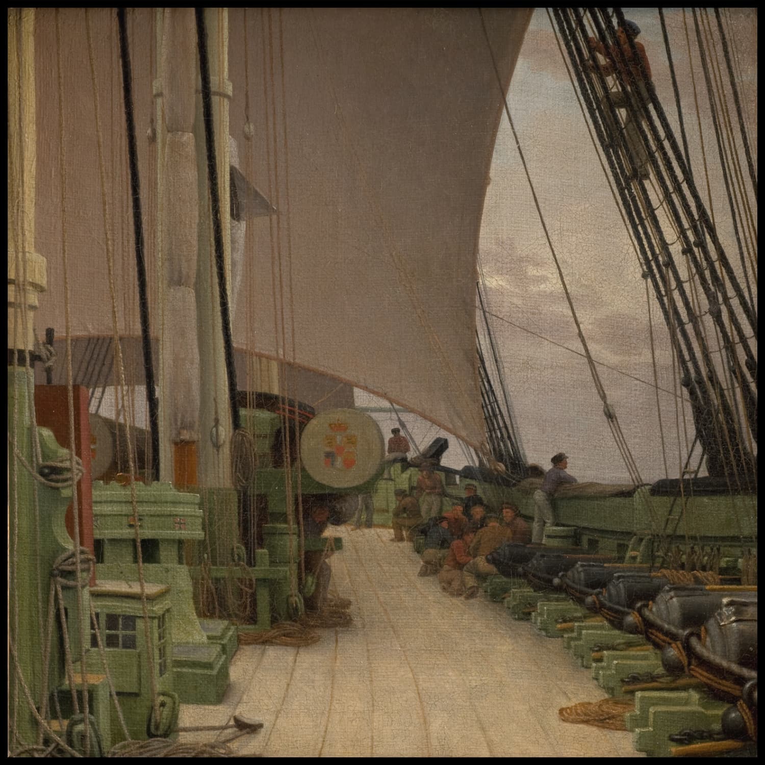 The Starboard Battery and the Deck of the Corvette Najaden