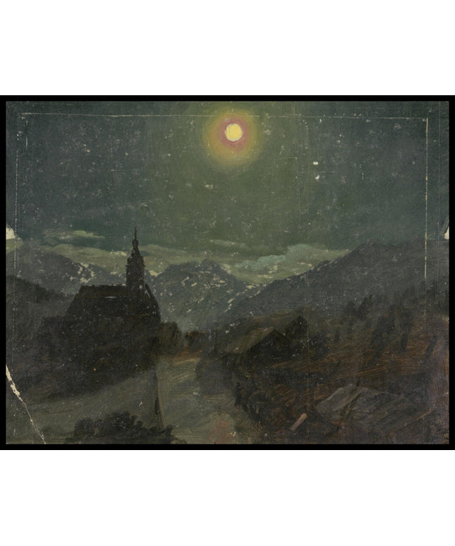 Alpine Landscape at Night