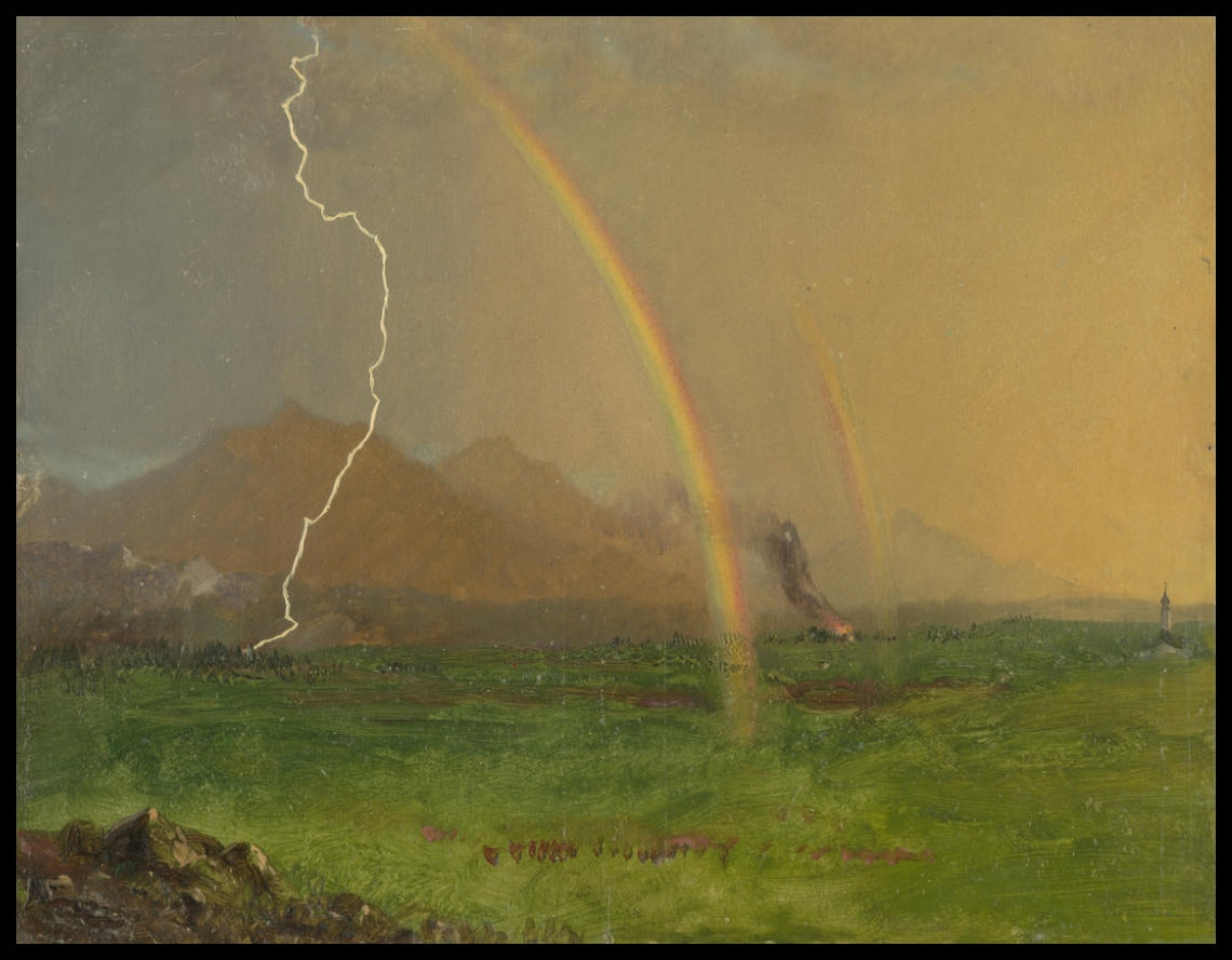 Scène alpine dans Orage