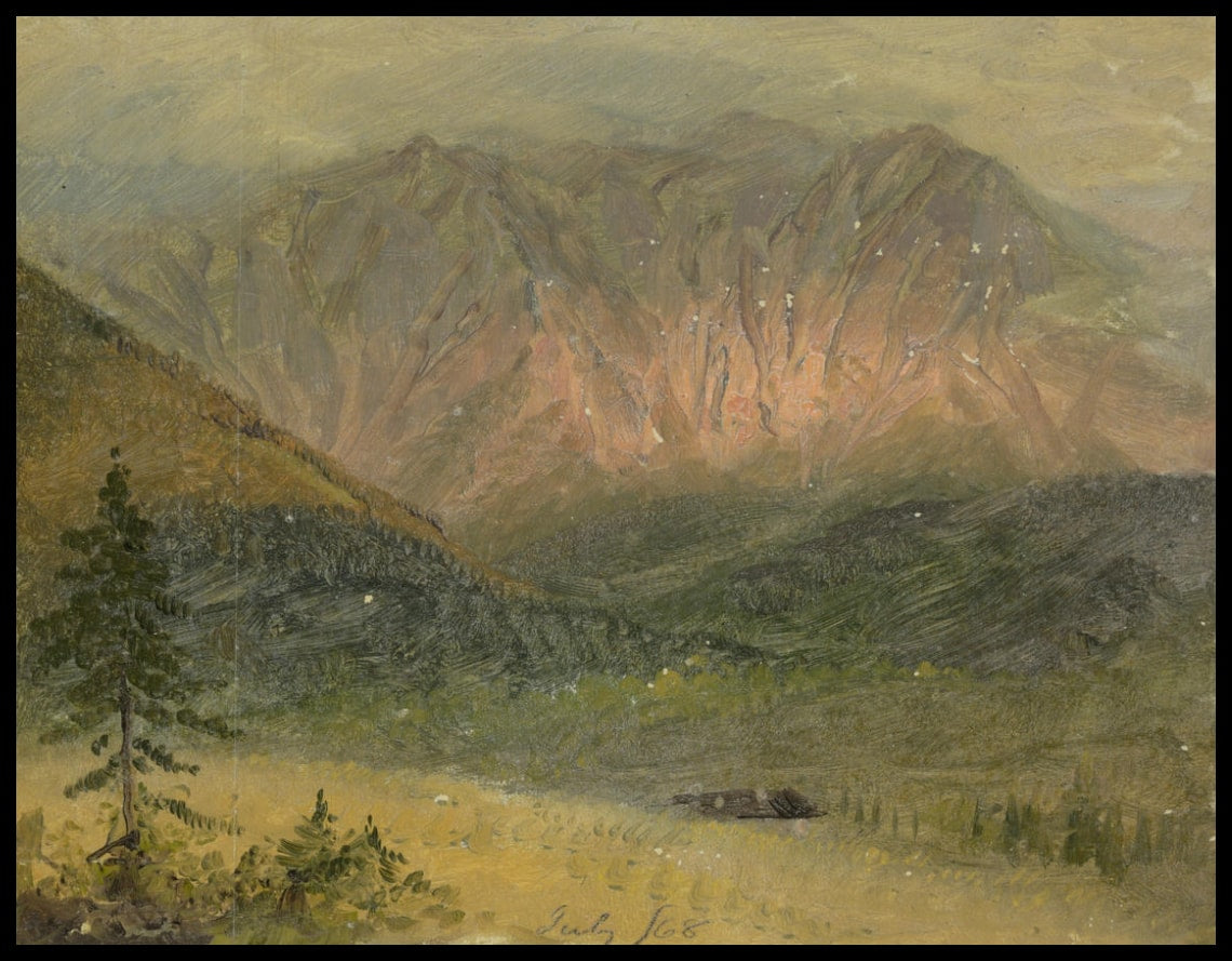 Étude alpine d'un coucher de soleil
