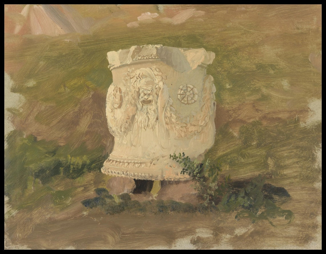 Sculpture dans le théâtre Dionysus