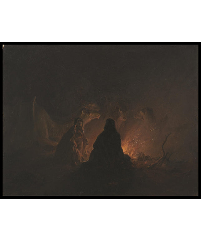 Bedouins in Camp at Night