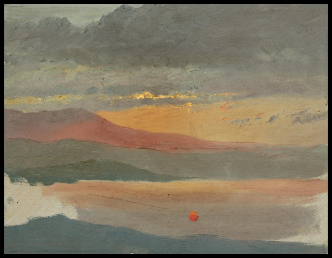 Études de nuages au coucher du soleil