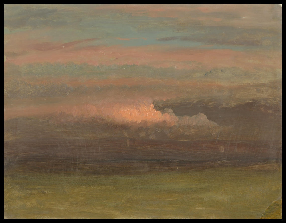 Étude de nuages au coucher du soleil