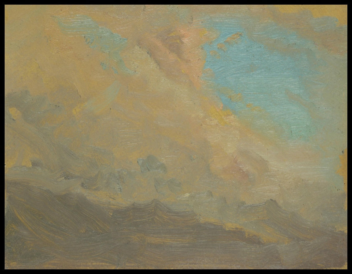 Ciel nuageux au-dessus des montagnes