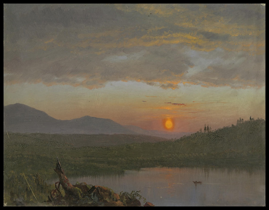 La vallée de l'Hudson au coucher du soleil