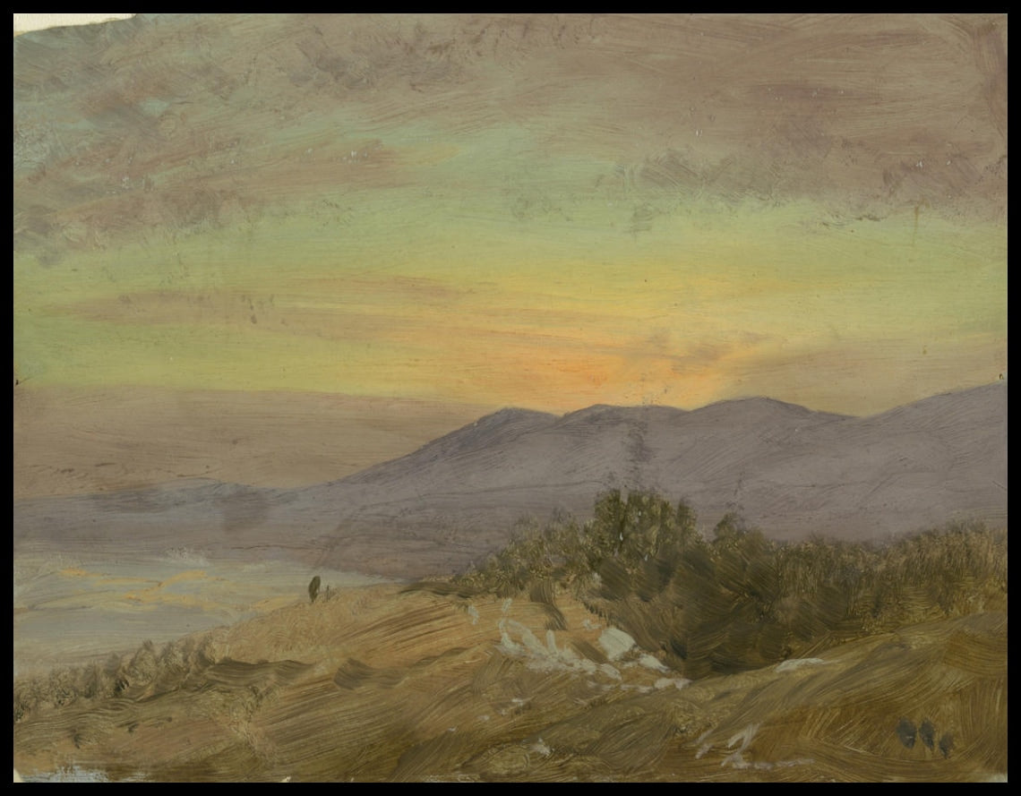 Coucher de soleil de l'Hudson Valley