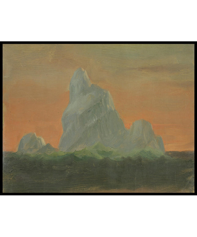 Iceberg against Evening Sky