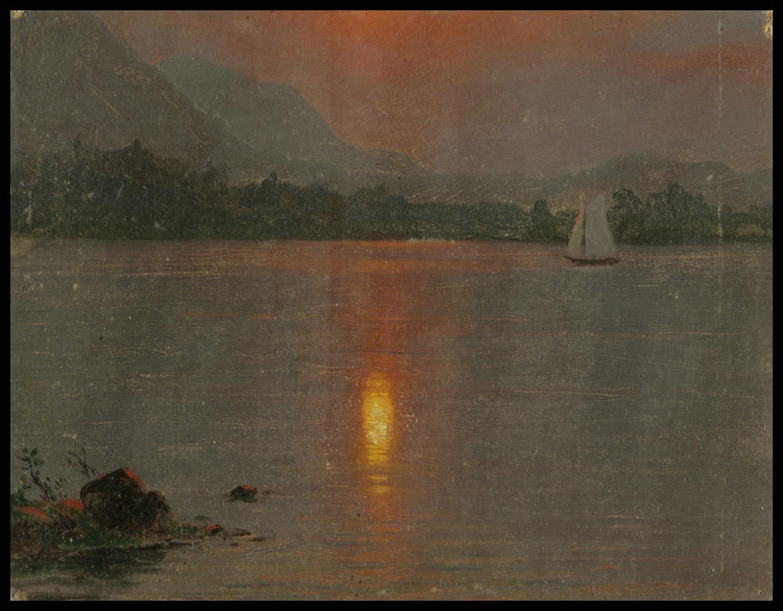 Coucher de soleil sur le lac Millinocket