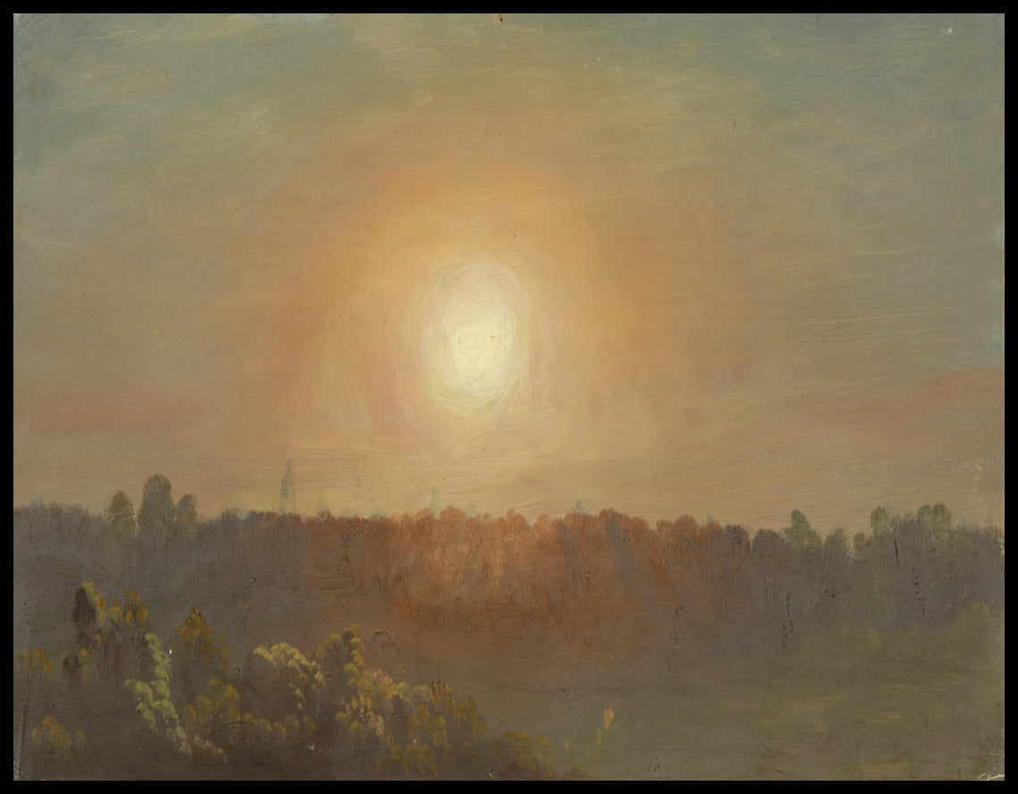 Paysage au coucher du soleil