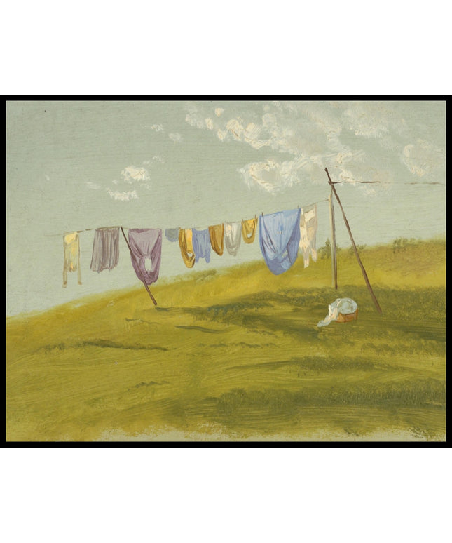 Laundry hung out to dry