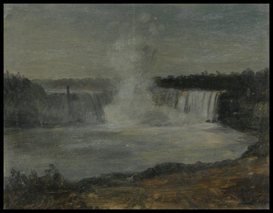 Les chutes du Niagara au crépuscule