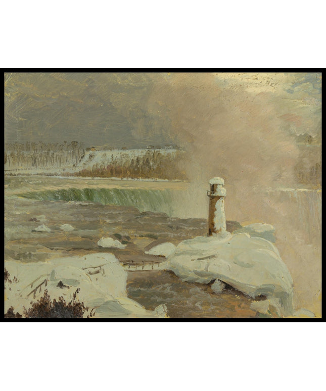 Niagara River and Falls in Snow