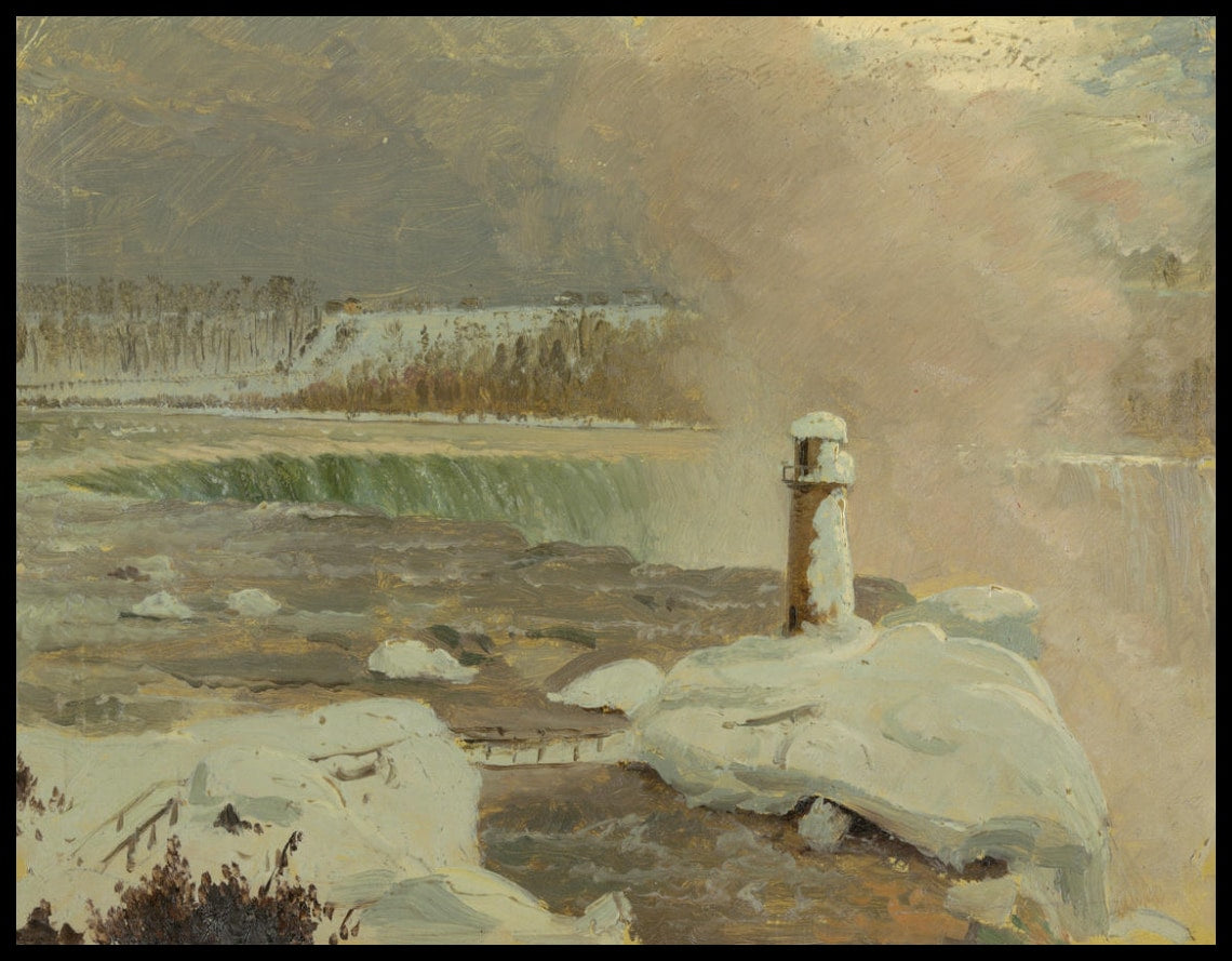 Rivière Niagara et chutes sous la neige