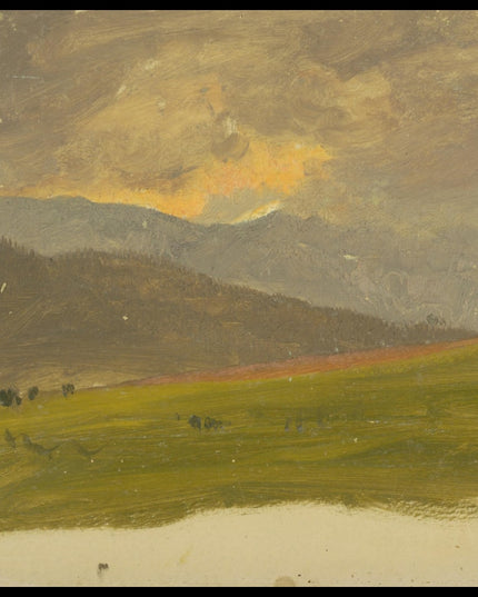 Deep Valley, with sunset-lit Clouds