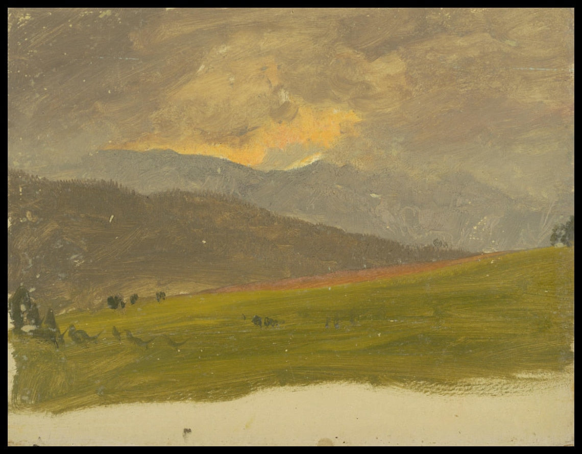 Deep Valley, avec nuages au coucher du soleil