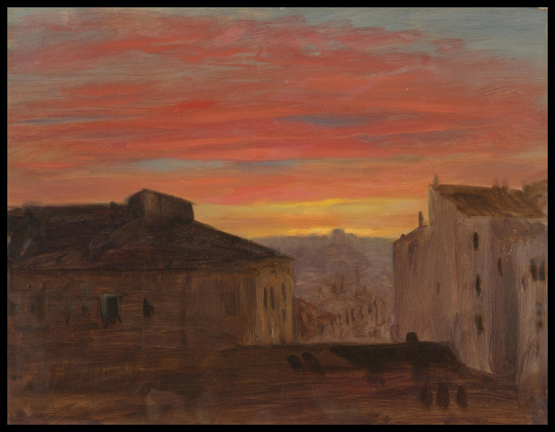 Rooftops au coucher du soleil