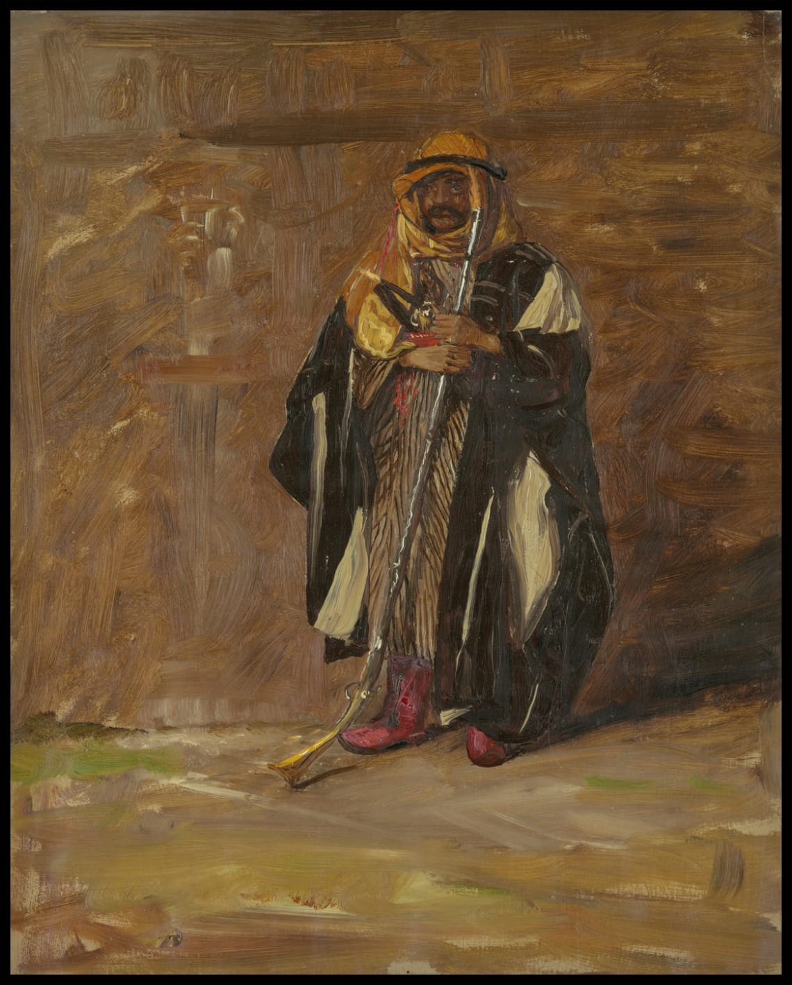 Étude d'un bédouin debout