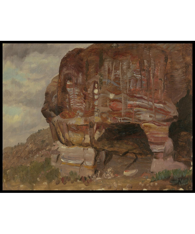 Study of a zoomorphic Rock Petra