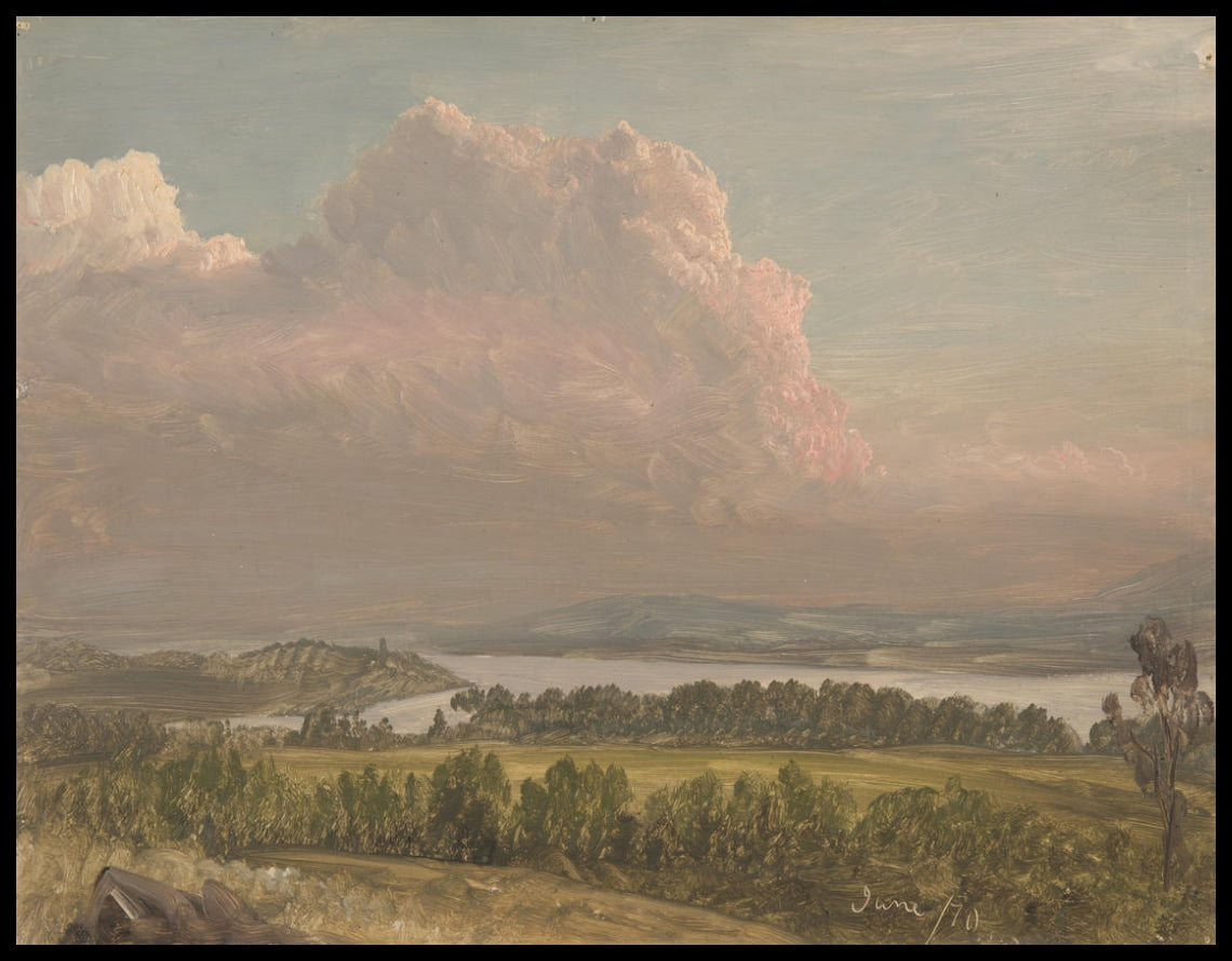 Coucher de soleil sur la vallée de l'Hudson