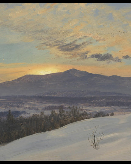 Sunset across the Hudson Valley Winter