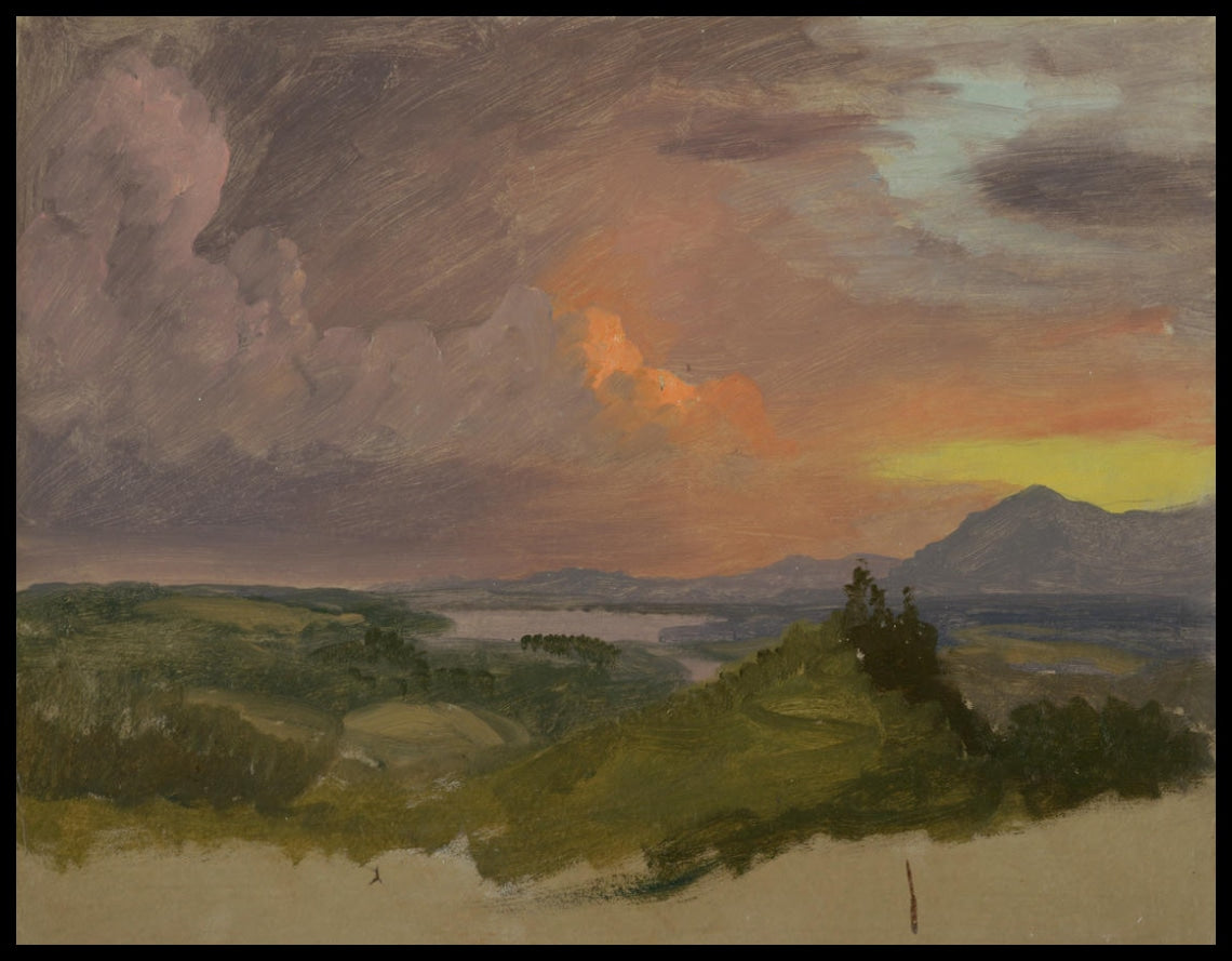Coucher de soleil dans la vallée de l'Hudson