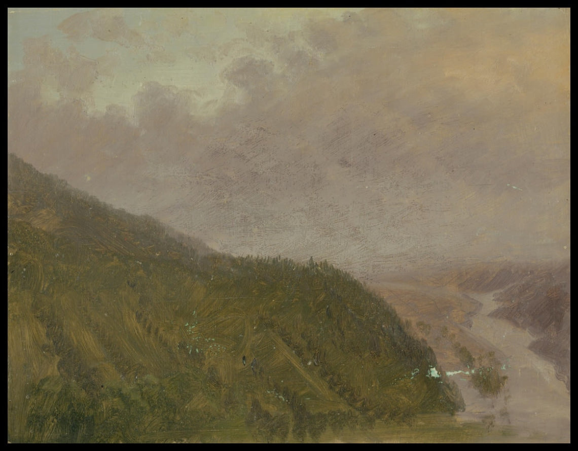 Vallée du haut d'une haute colline