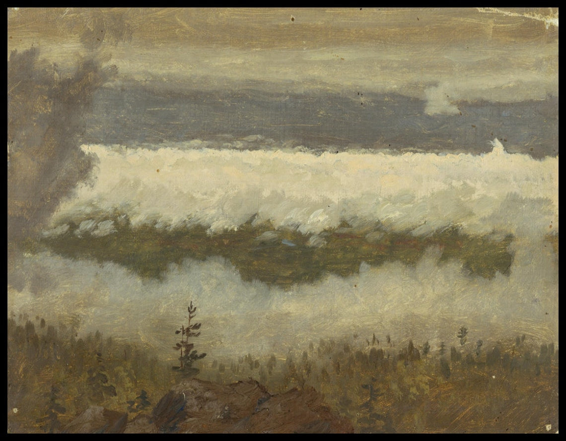 Vue des nuages depuis le sommet de Catskill