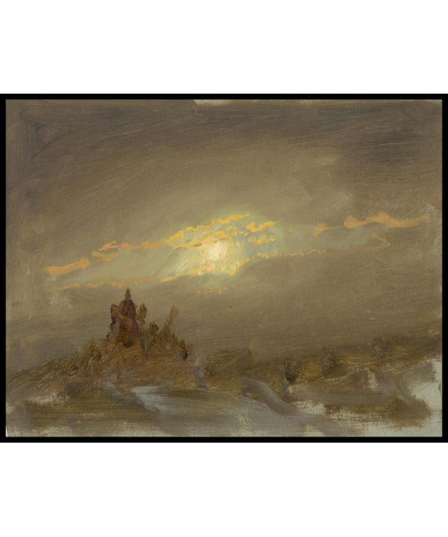 Winter Landscape at Moonlight