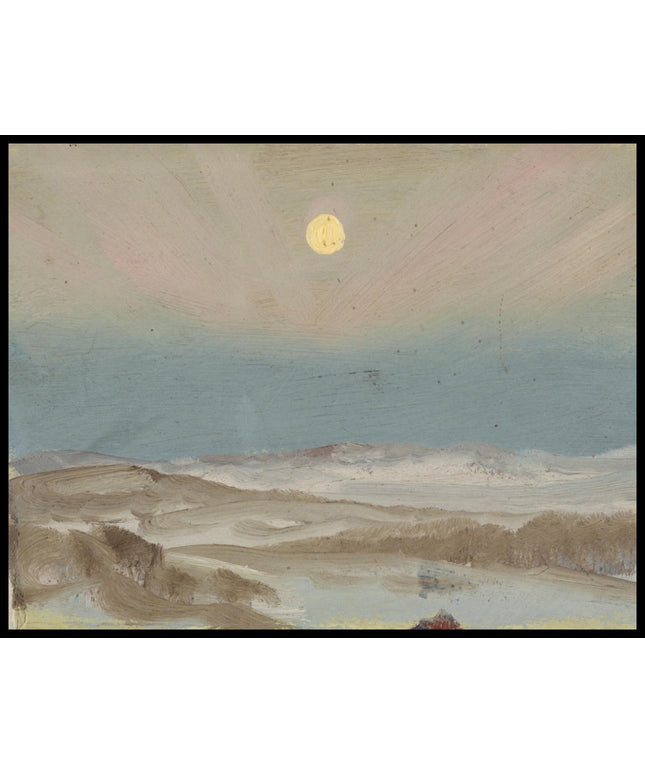 Winter Landscape with full Moon