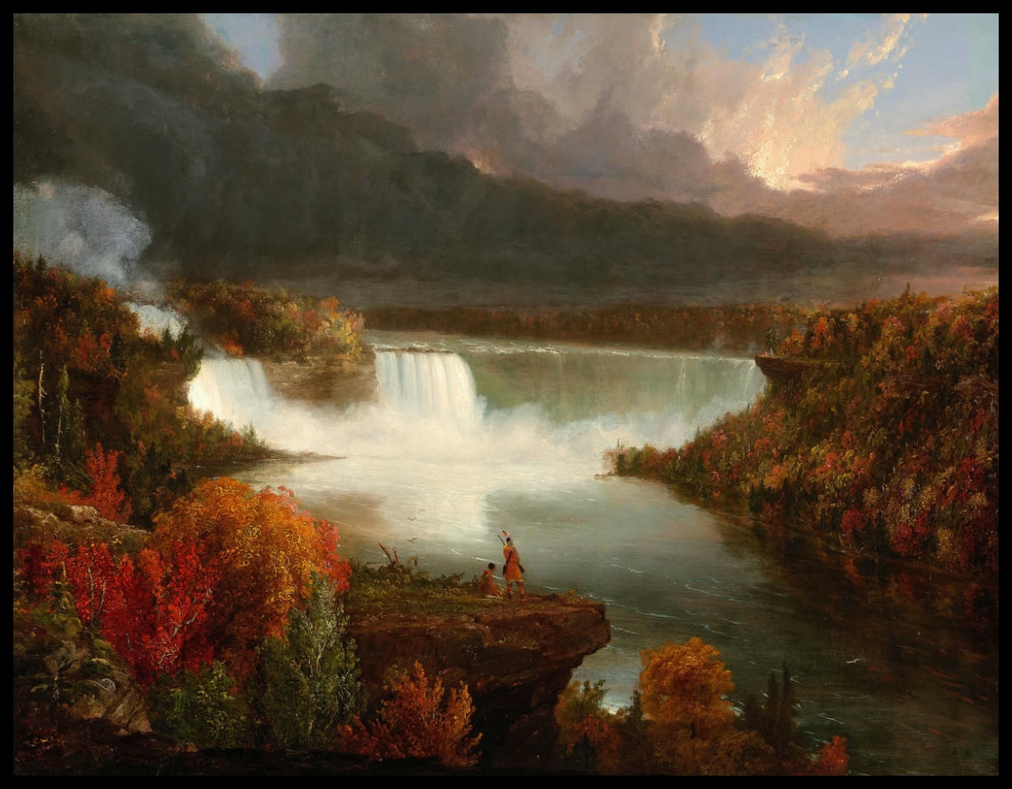 Distant View of Niagara Falls