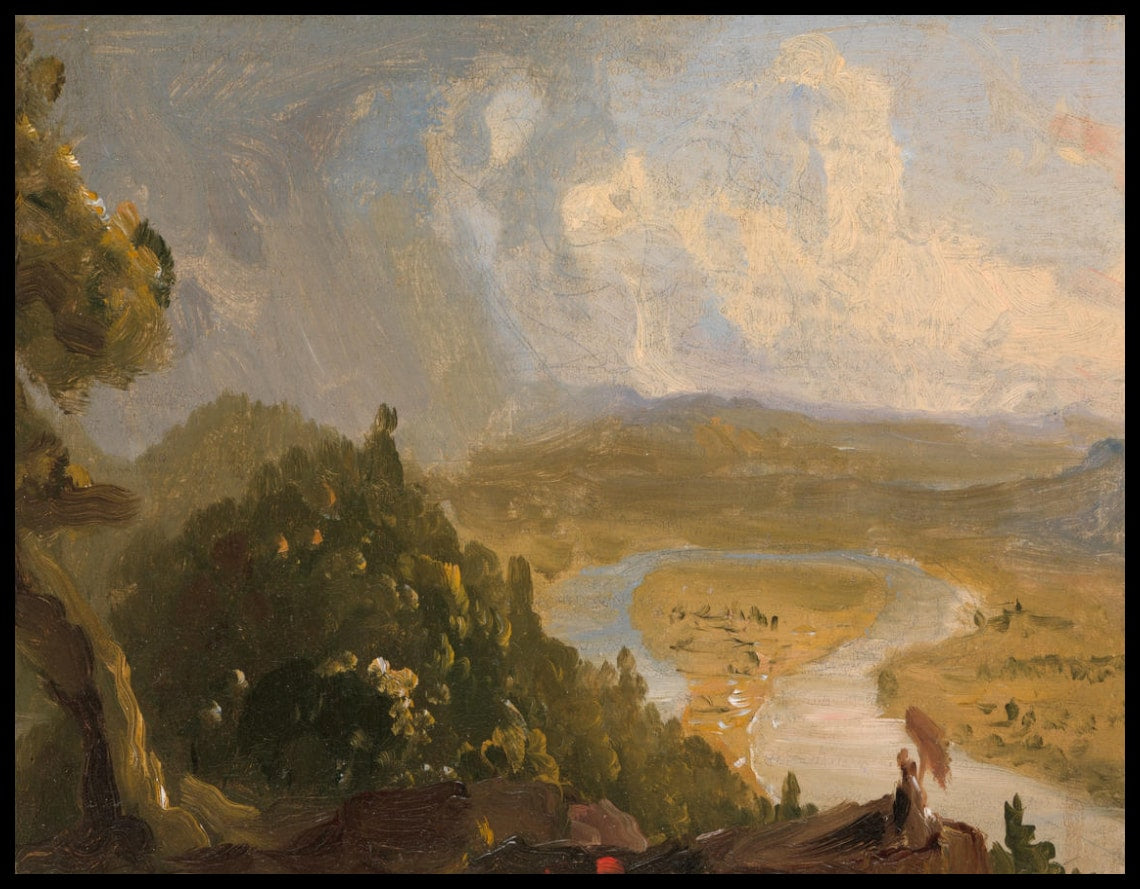 Esquisse de vue depuis le mont Holyoke