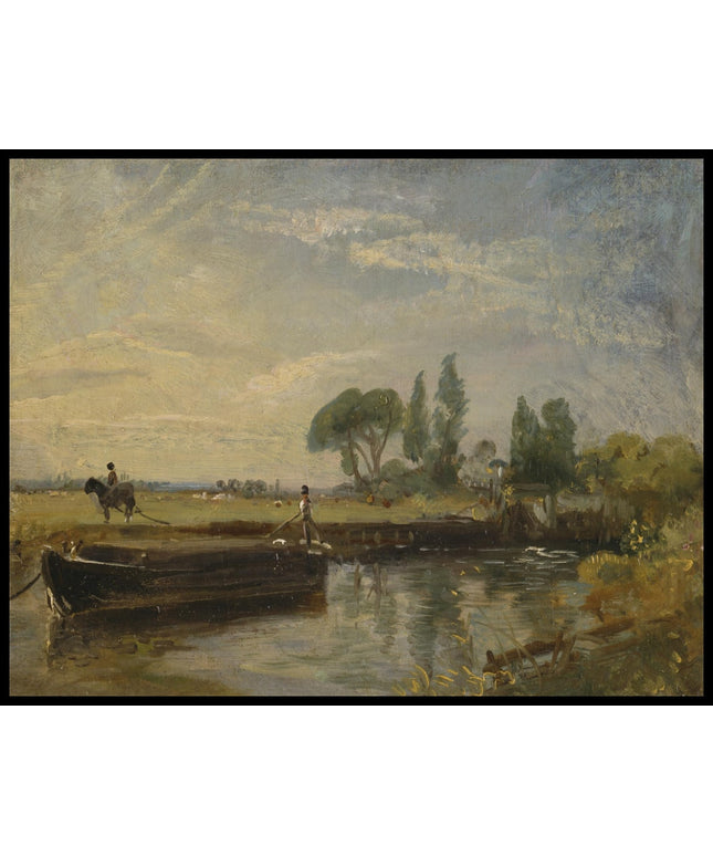 Barge Below Flatford Lock