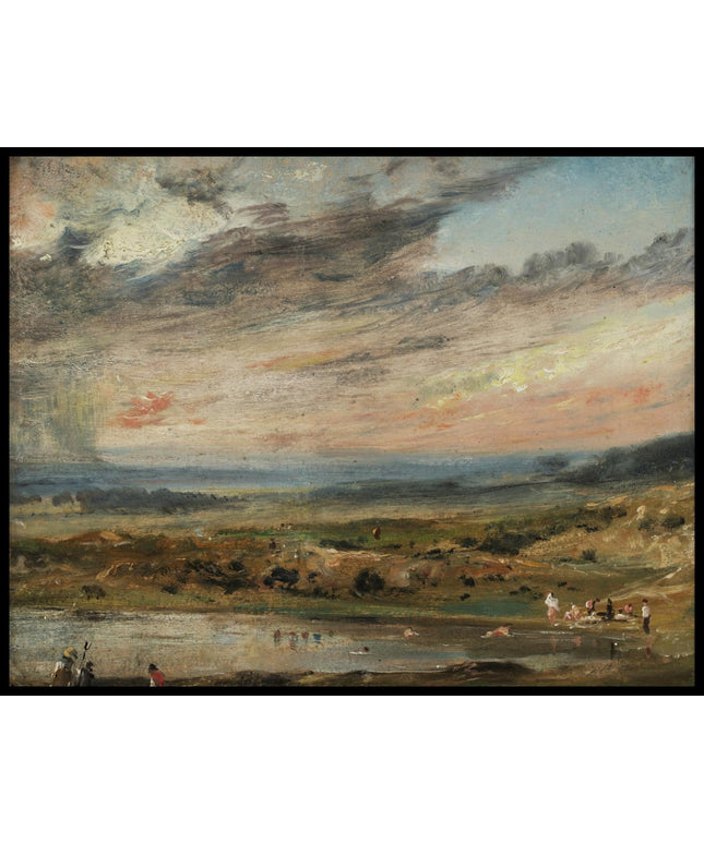 Hampstead Heath With Pond And Bathers