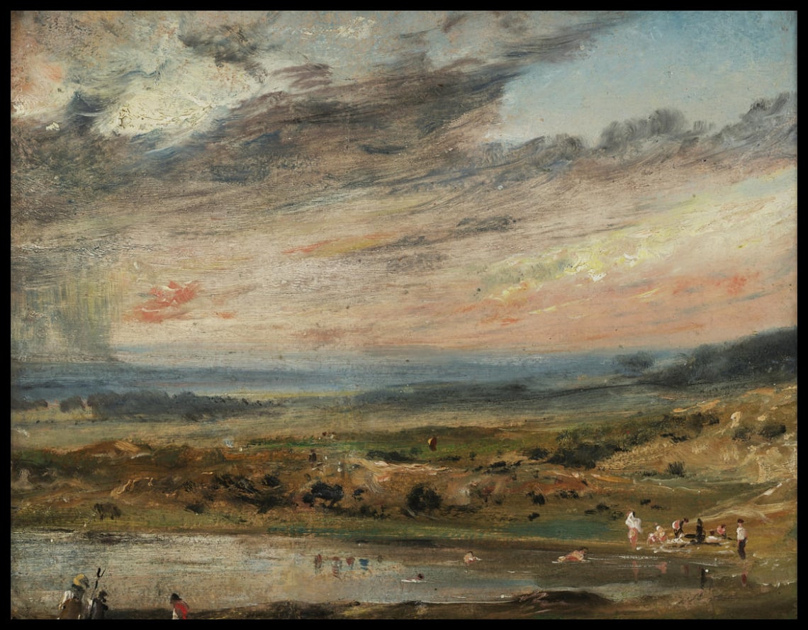 Hampstead Heath avec l'étang et les étangs